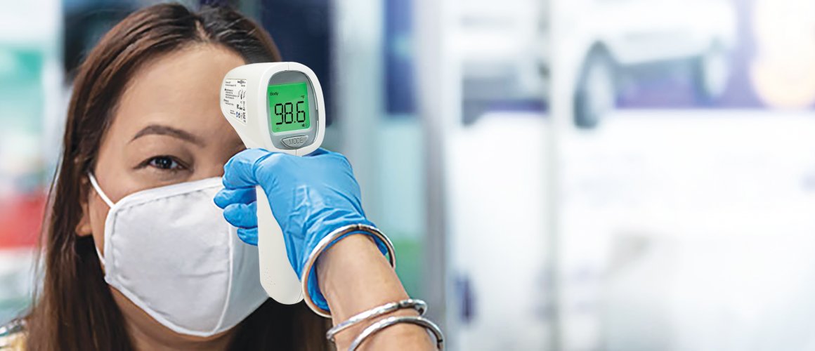 Using an infrared shop thermometer